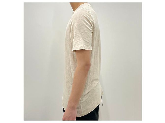 Isabel Marant KARMAN Logo T-Shirt mit kurzen Ärmeln Ecru Weiß - Ansicht 11