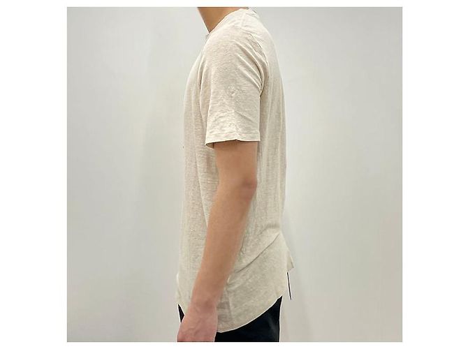 Isabel Marant KARMAN Logo T-Shirt mit kurzen Ärmeln Ecru Weiß - Ansicht 3