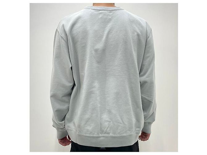 Isabel Marant MIKOY Samt-Logo-Sweatshirt Hellblau Ecru LUEC - Ansicht 13