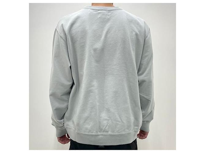 Isabel Marant MIKOY Samt-Logo-Sweatshirt Hellblau Ecru LUEC - Ansicht 4