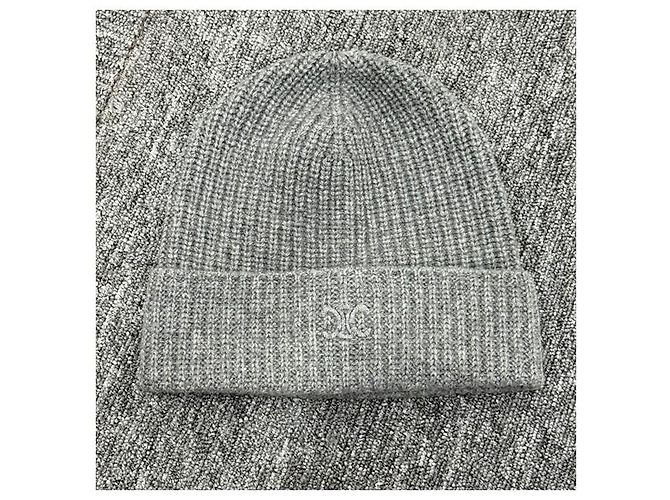 Céline Cashmere-Mütze mit gesticktem Triomphe-Logo Mittelgrau - Ansicht 10