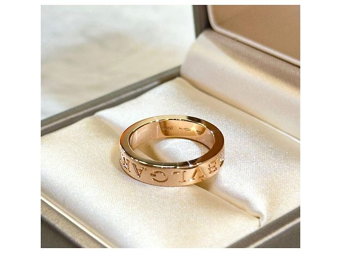 Bulgari Anello BB in diamante oro rosa - vista 4