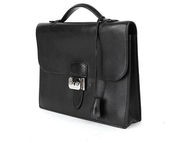 Sac à dépêches Hermès Sac Dépêches stamp Noir - vue 2