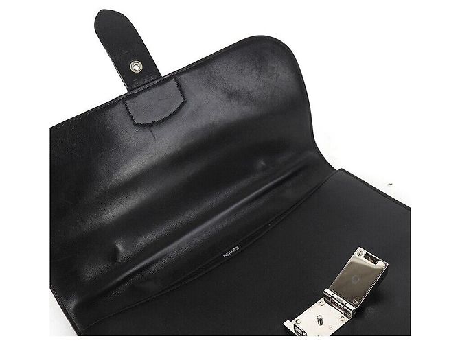 Sac à dépêches Hermès Sac Dépêches stamp Noir - vue 6