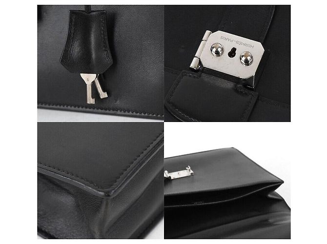 Sac à dépêches Hermès Sac Dépêches stamp Noir - vue 8