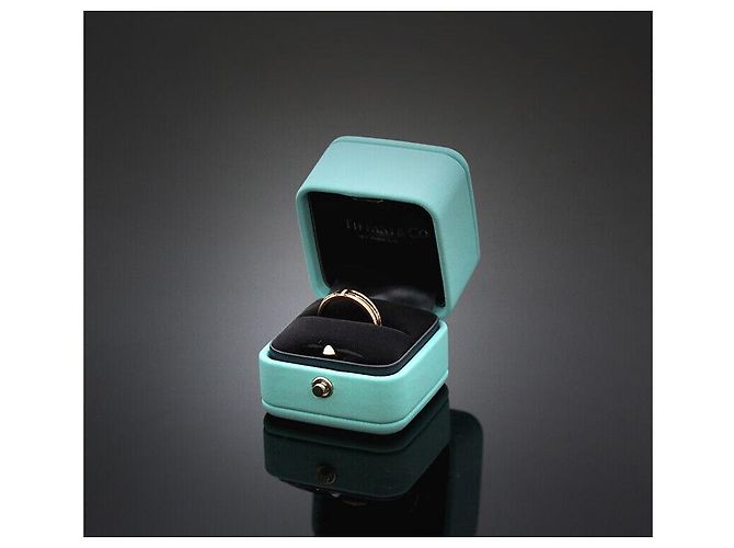 Tiffany & Co Schmale Ring aus Roségold mit Voll-Pavé-Diamanten Größe Pink - Ansicht 6