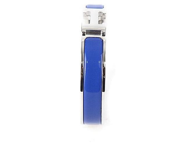 Hermès Click Stahl PM Blau Silber - Ansicht 3