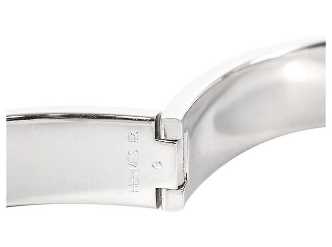 Hermès Click Stahl PM Blau Silber - Ansicht 7