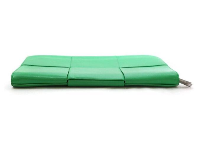 Bottega Veneta Clutch Arco Intrecciato Verde - vista 4