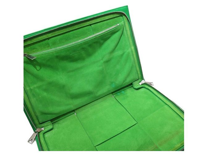 Bottega Veneta Clutch Arco Intrecciato Verde - vista 5