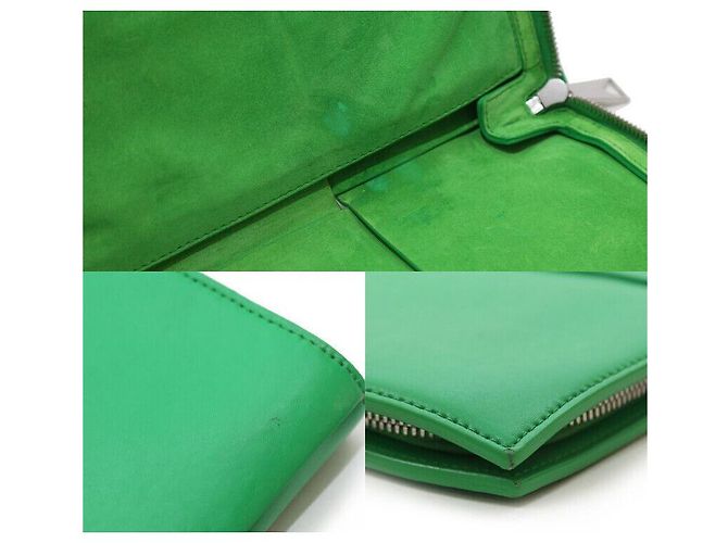 Bottega Veneta Clutch Arco Intrecciato Verde - vista 7