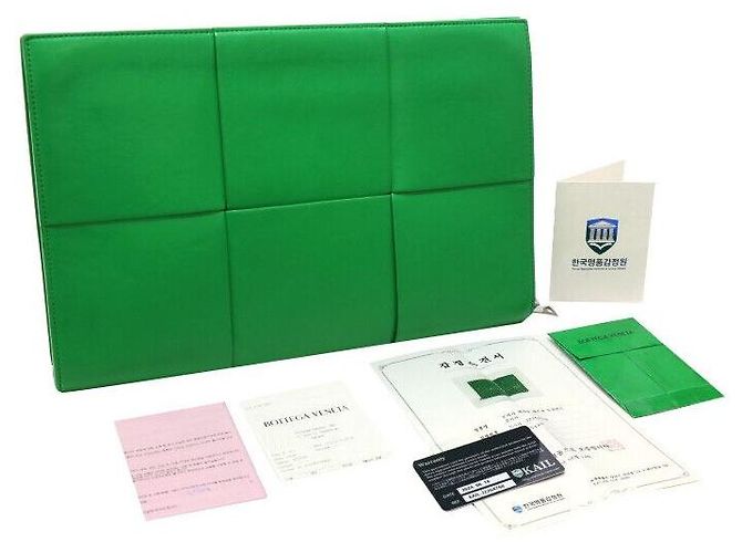Bottega Veneta Clutch Arco Intrecciato Verde - vista 8