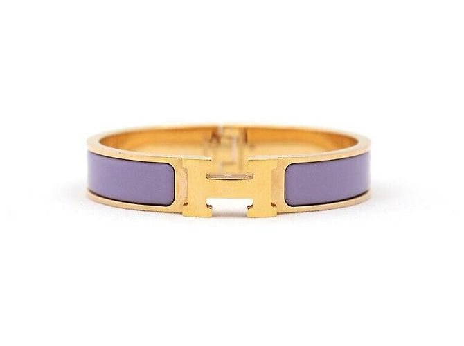 Hermès Clic Aqua PM Baño de Oro Rosa Lila Púrpura - vista 3