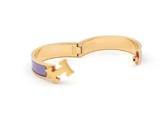Hermès Clic Aqua PM Baño de Oro Rosa Lila Púrpura - vista 5