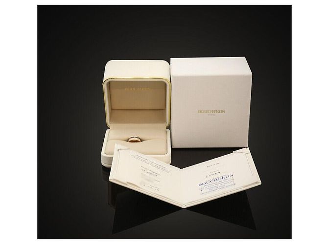 Boucheron Anillo Quattro Clásico Pequeño Oro Rosa Diamante - vista 6