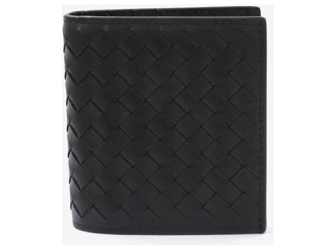 Bottega Veneta Portafoglio Intrecciato Nero - vista 3
