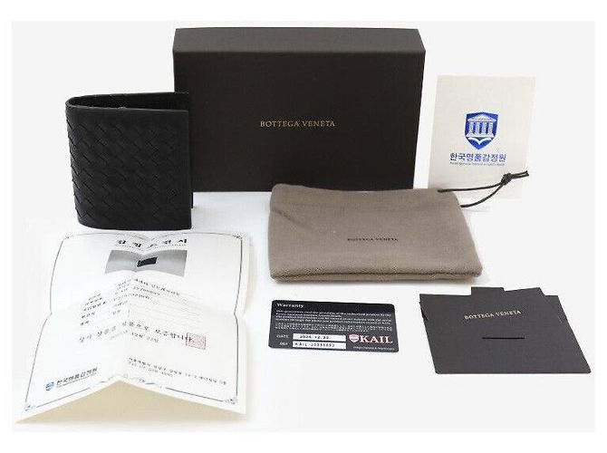 Bottega Veneta Portafoglio Intrecciato Nero - vista 8