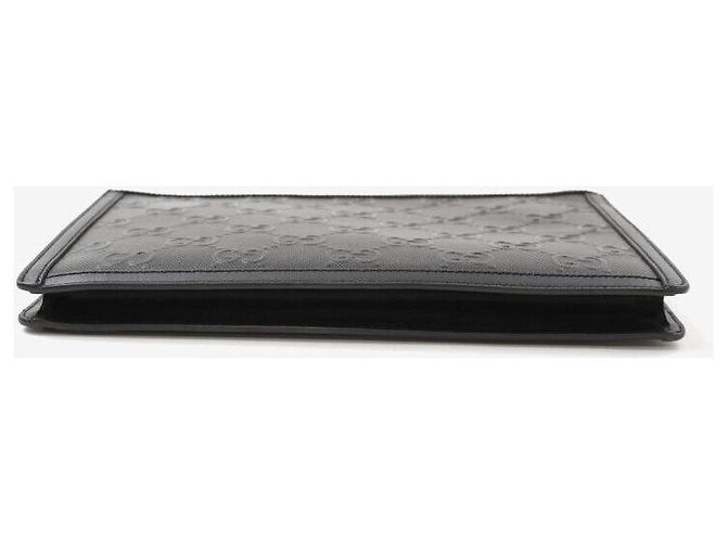 Gucci Clutch GG in rilievo nero - vista 4