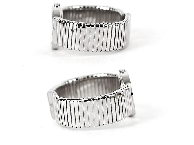 Bulgari Tubogas Stahl Schwarzer Diamant - Ansicht 3