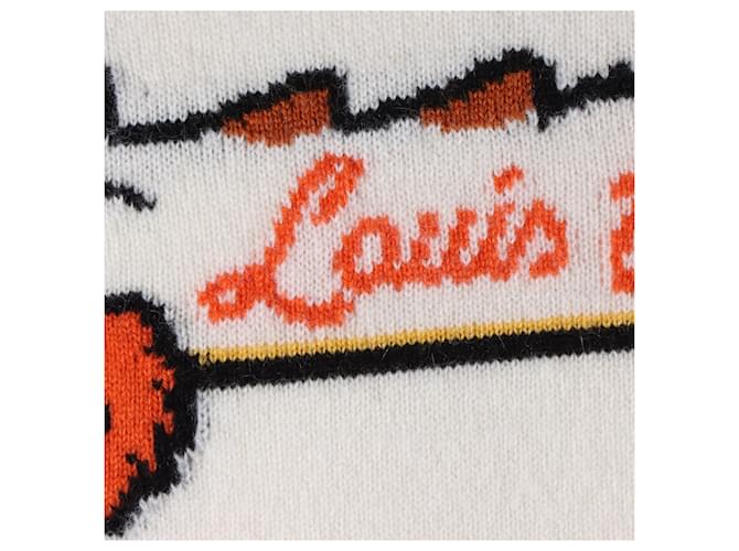 Langarm-Strickpullover von Louis Vuitton Weiß - Ansicht 4