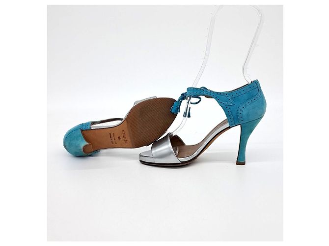 Hermès Hermes Sandalen Blau - Ansicht 4