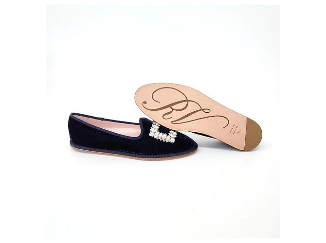 Roger Vivier Mocassini in velluto Blu - vista 4