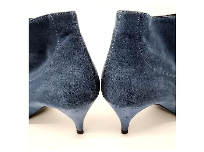 Botines de ante Hermès Azul - vista 3