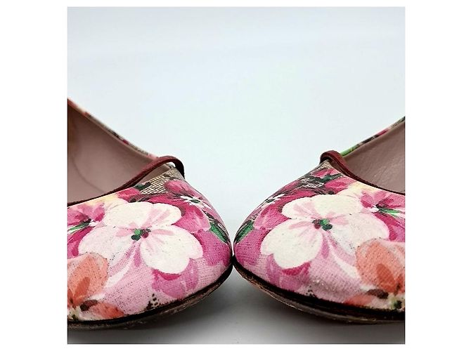 Scarpe flat Gucci Bloom Marrone - vista 2