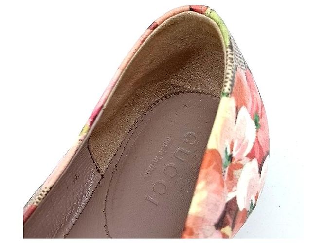 Scarpe flat Gucci Bloom Marrone - vista 6