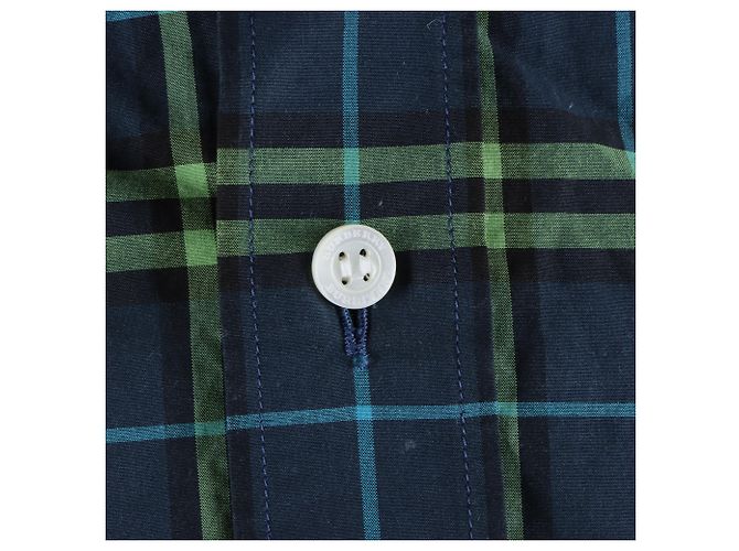Camicia a Maniche Lunghe Burberry Blu - vista 4