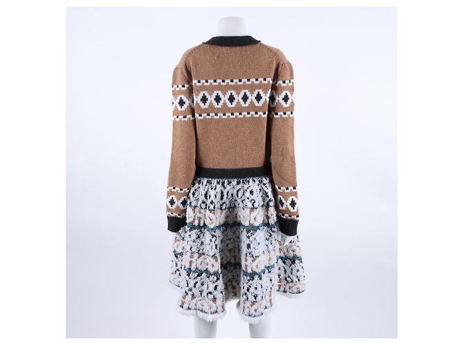 Vestido de punto Chanel Castaño - vista 3