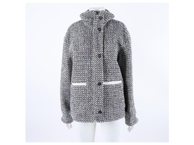 Wendbarer Reißverschluss-Pullover von Chanel Blau - Ansicht 2