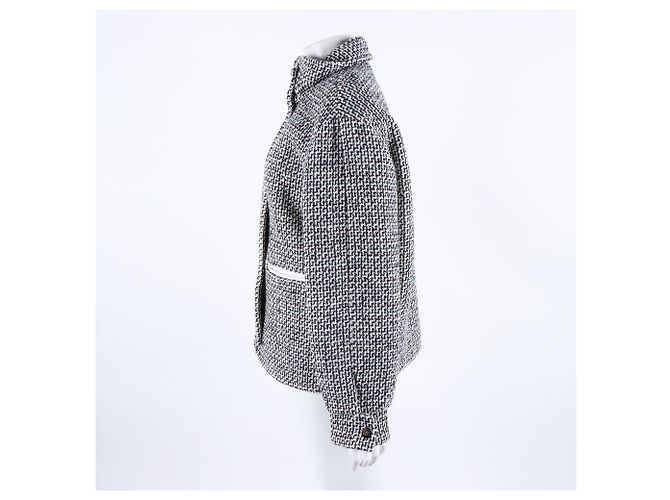 Wendbarer Reißverschluss-Pullover von Chanel Blau - Ansicht 3