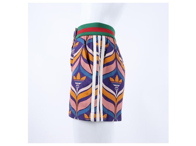 Pantalones cortos con banda Gucci Adidas Multicolor - vista 2
