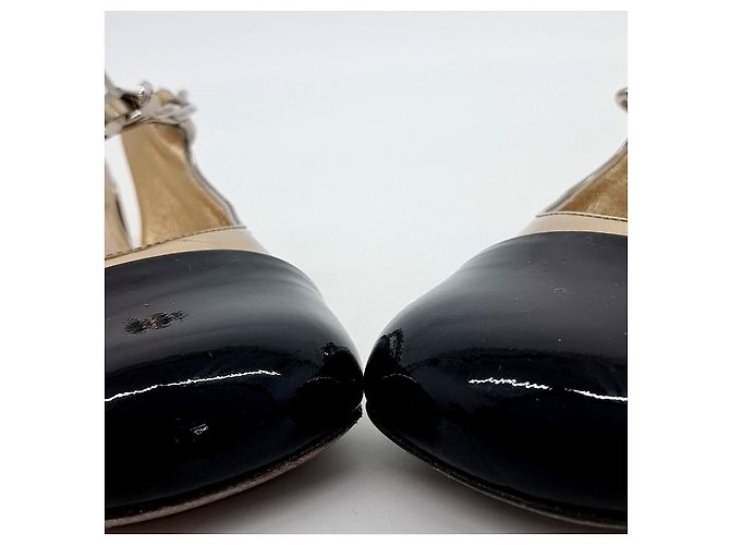 Miu Miu Slingback in vernice Nero - vista 2