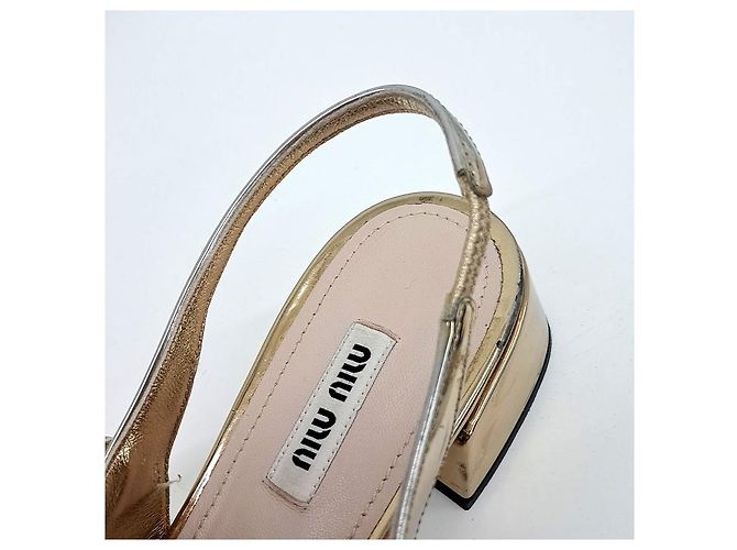 Miu Miu Slingback in vernice Nero - vista 6