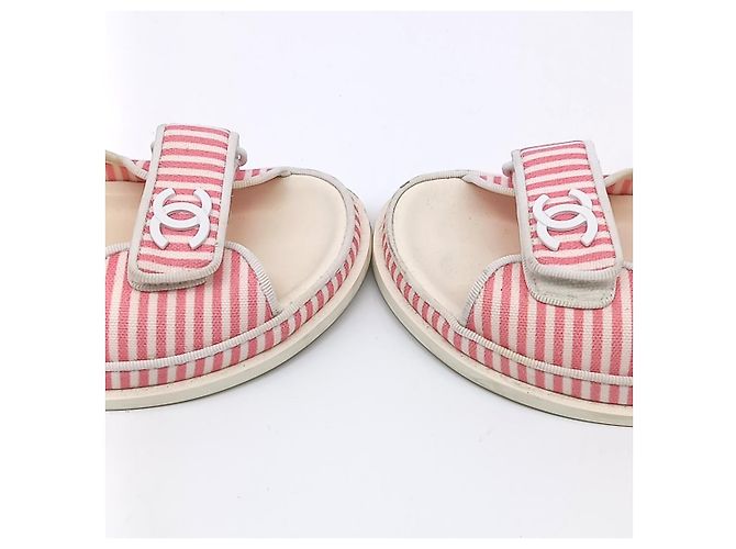 Pantofole Velcro Chanel Bianco - vista 2