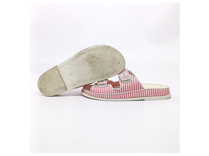 Pantofole Velcro Chanel Bianco - vista 4
