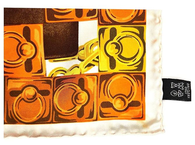 Céline Cachecol Anel Cor Laranja Marrom - vista 10