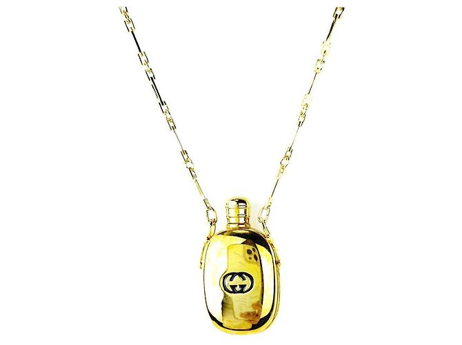 Gucci Collana lunga in bottiglia di profumo vintage D'oro - vista 6
