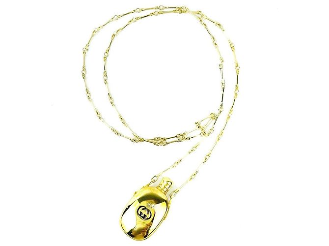 Gucci Collana lunga in bottiglia di profumo vintage D'oro - vista 7
