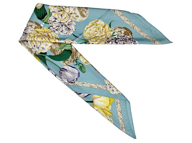 Gucci Bufanda Vase Azul Claro - vista 2