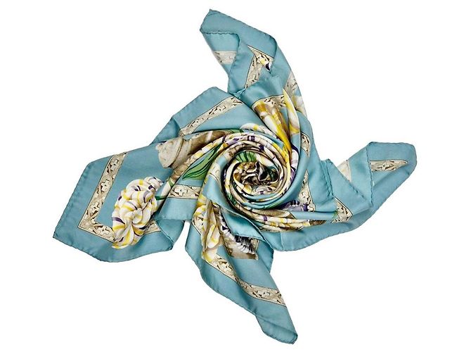 Gucci Bufanda Vase Azul Claro - vista 3