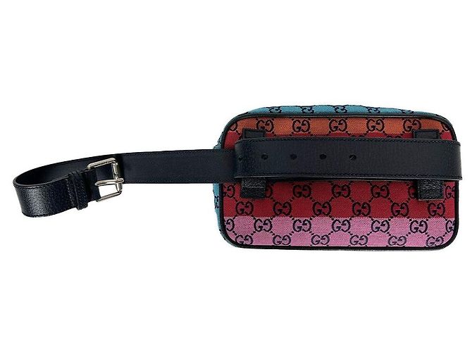 Gucci Neue GG Multicolor Gürteltasche aus Canvas Mehrfarben - Ansicht 3