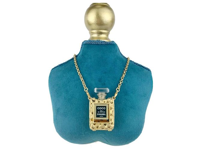 Chanel Collana Profumo Placcata Oro Collana Donna in Oro D'oro - vista 2