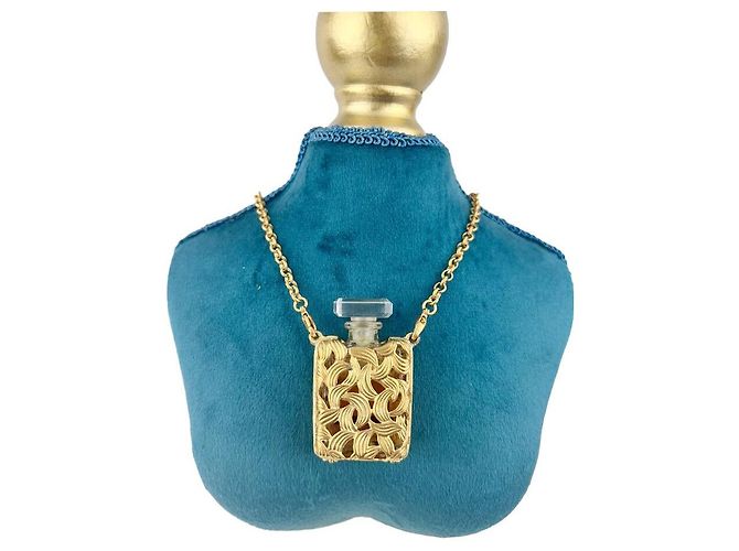 Chanel Collana Profumo Placcata Oro Collana Donna in Oro D'oro - vista 3