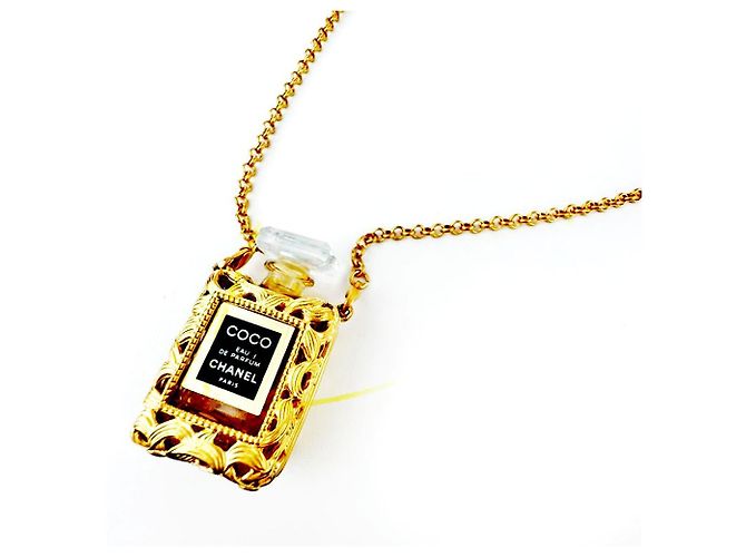 Chanel Collana Profumo Placcata Oro Collana Donna in Oro D'oro - vista 6