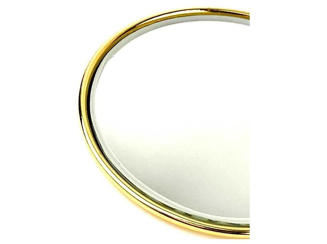 Fendi Custodia per specchio portatile trucco oro marrone - vista 5
