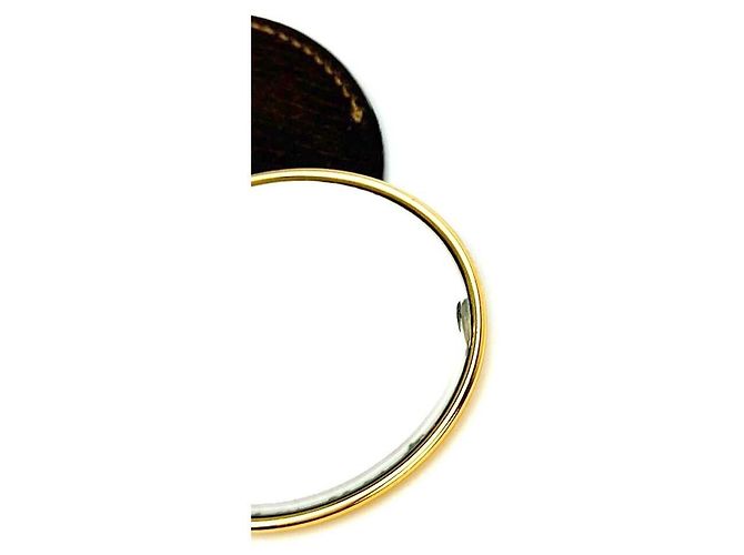 Fendi Custodia per specchio portatile trucco oro marrone - vista 6