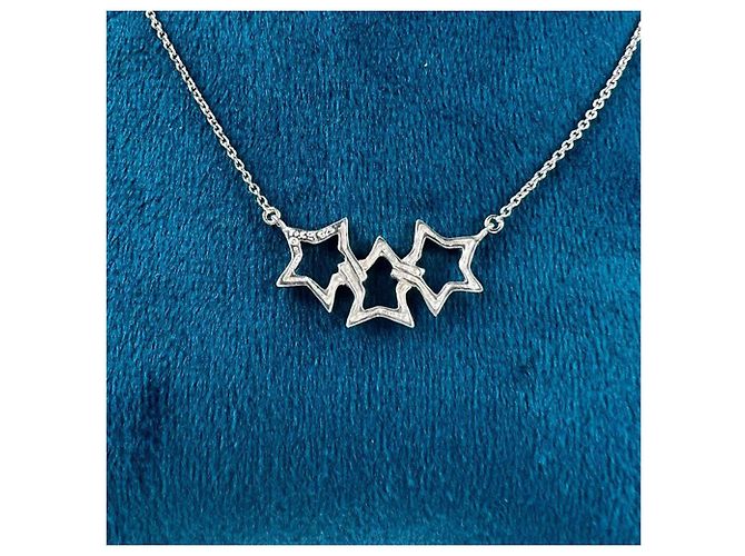 Tiffany & Co Collana Pendente Triplo Stella TIFFANY Argento - vista 3